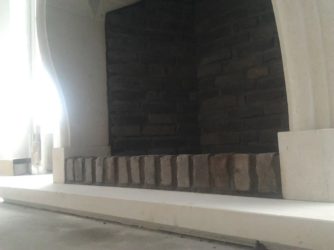 Open haard gebouwd door Jos Verhoeven Bouw